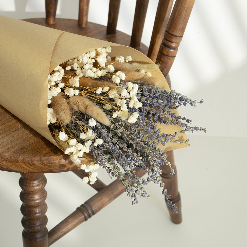 Dried lavender mix bunny tail bouquet