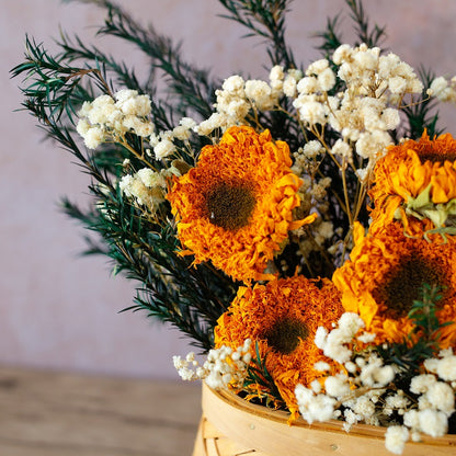 Dried Sunflower Bouquet