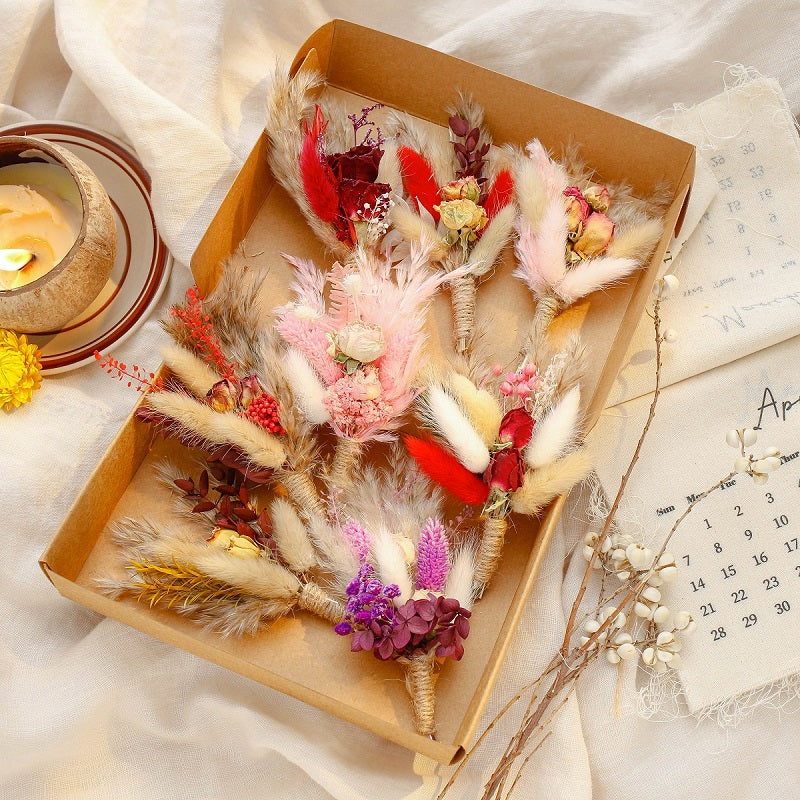 8 bunny tail button hole gift box