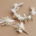 Dried Flower Crown Wedding Headband,Bridal bracelet boho corsage