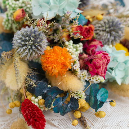 dried flower bridal bouquet