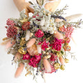 dried flower bridal bouquet
