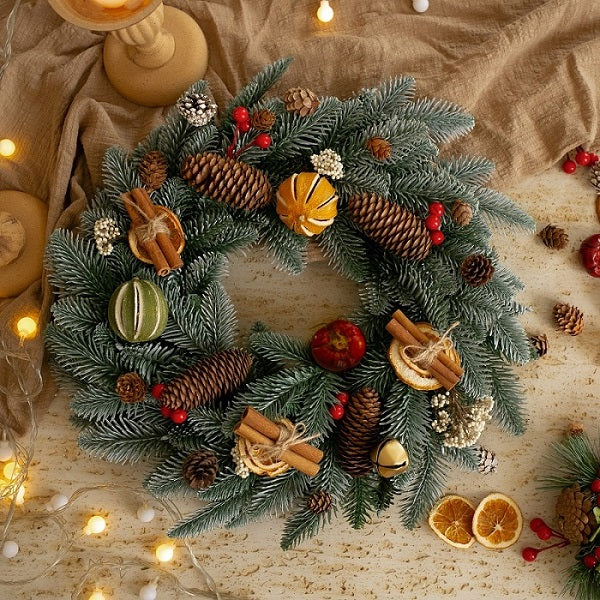 Dried Flower Christmas Wreath