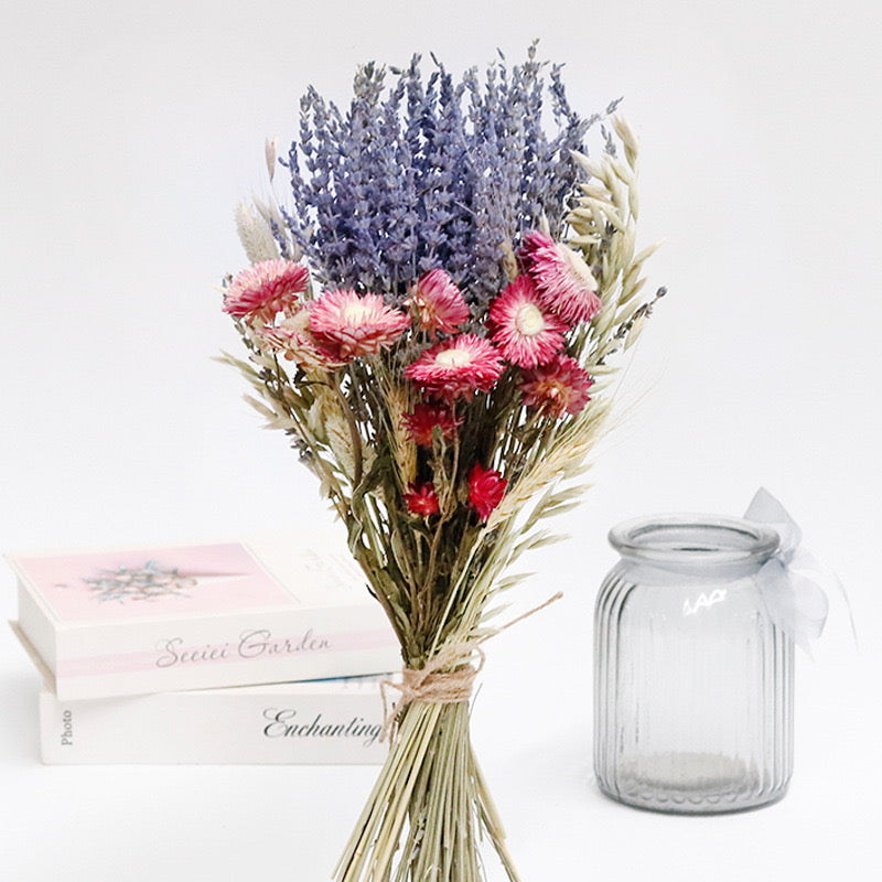 Dried Lavender and Helichrysum bouquet