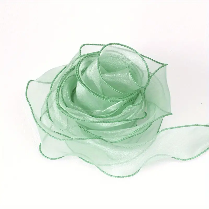 green Floral Ribbon