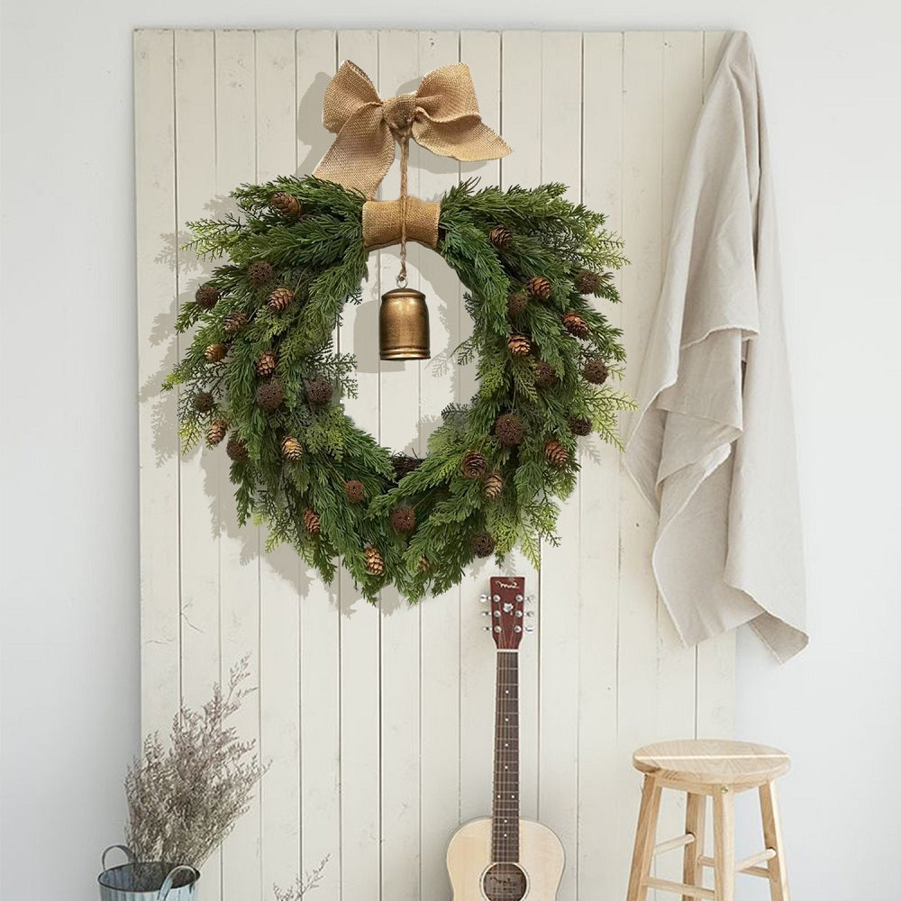 Heart Shape Christmas Wreath for Front Door