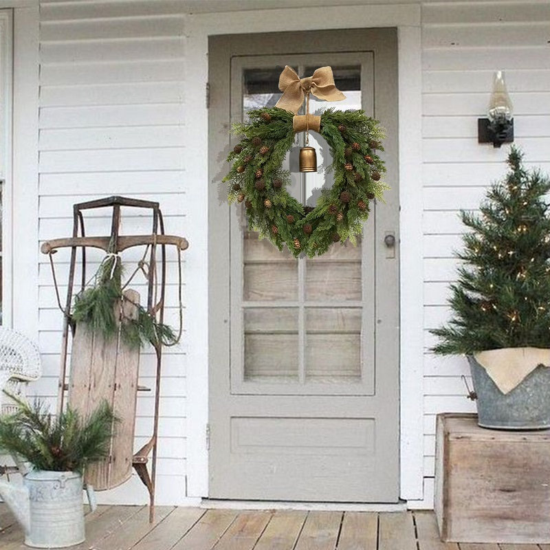 Heart Shape Christmas Wreath for Front Door