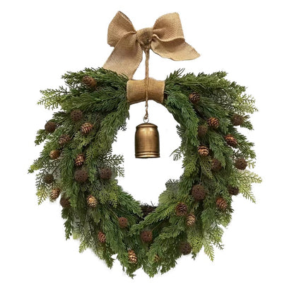 Heart Shape Christmas Wreath for Front Door