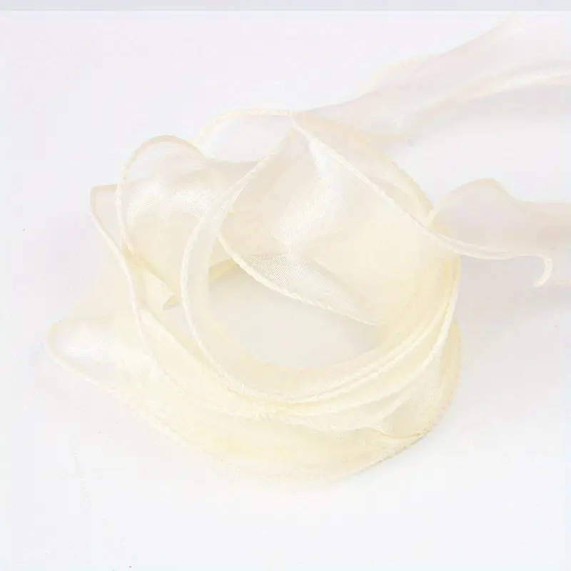Cream Floral Ribbon