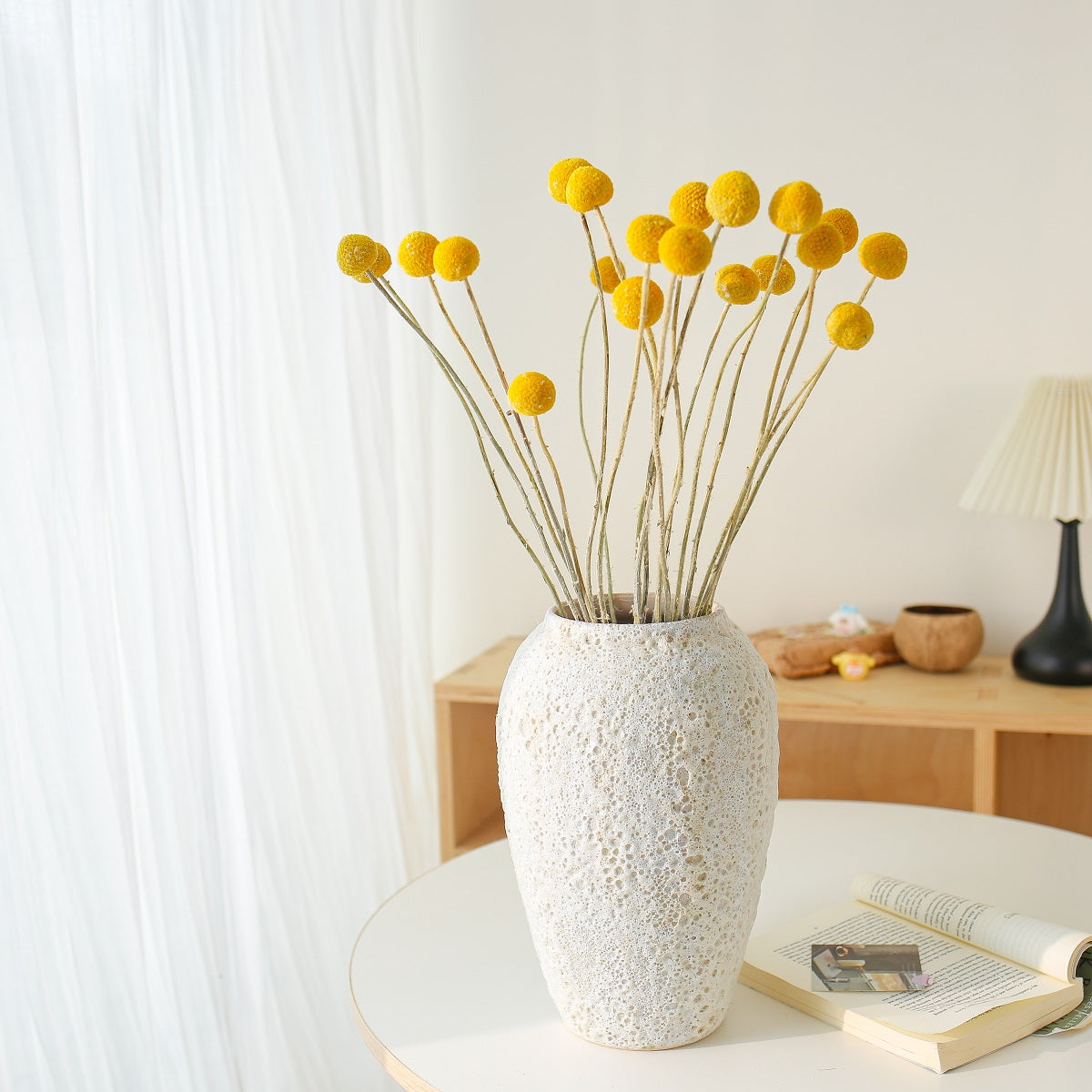 Natural Yellow Craspedia globosa Benth