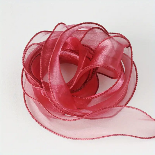 red Floral Ribbon