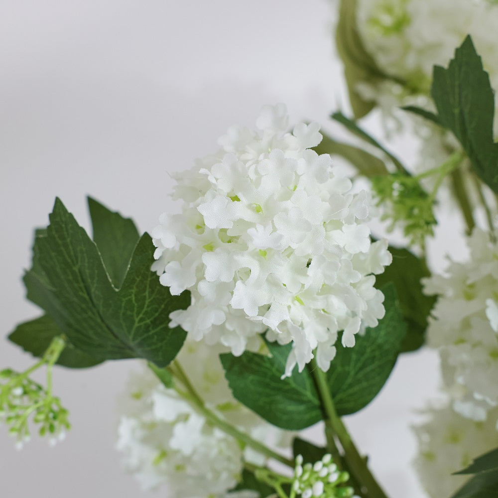 White artificial hydrangea