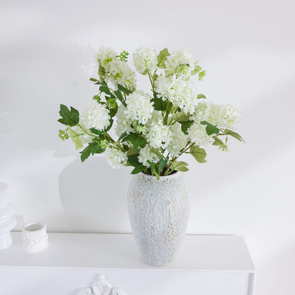 White artificial hydrangea