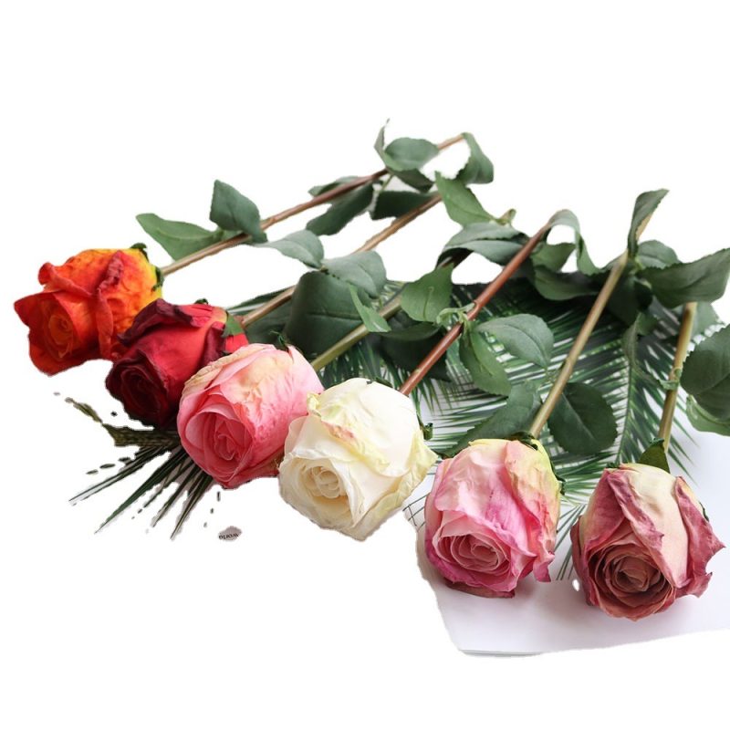Faux Purple Pink Roses, 58CM, Pre-Order, 1 Stem