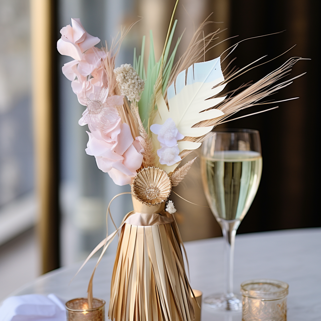 wedding table bouquet