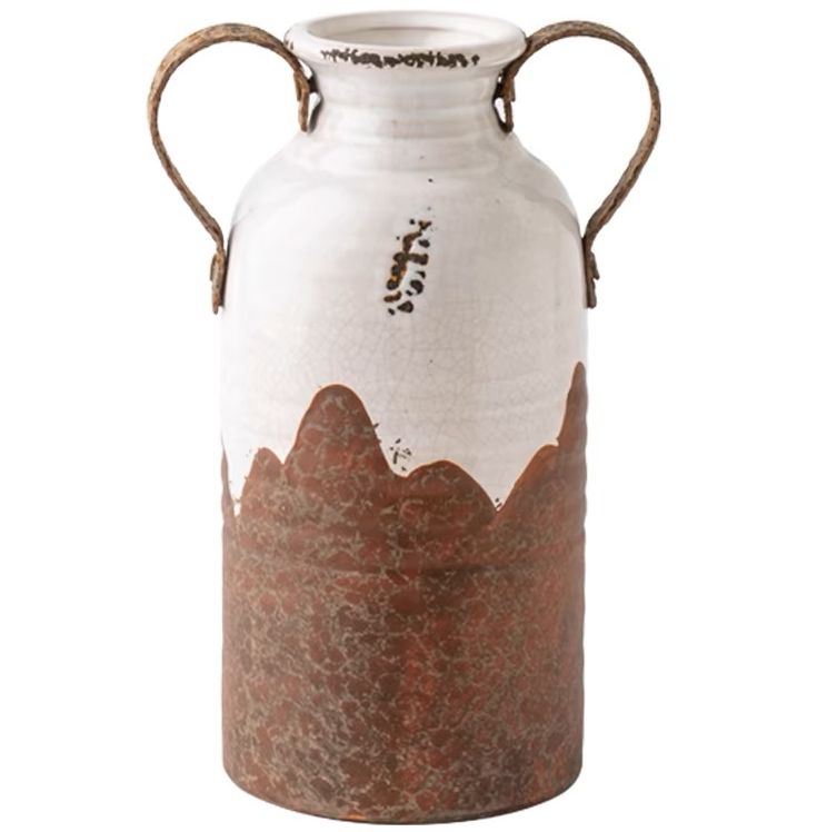 Medium Vintage Iron Vase, Pre-Order