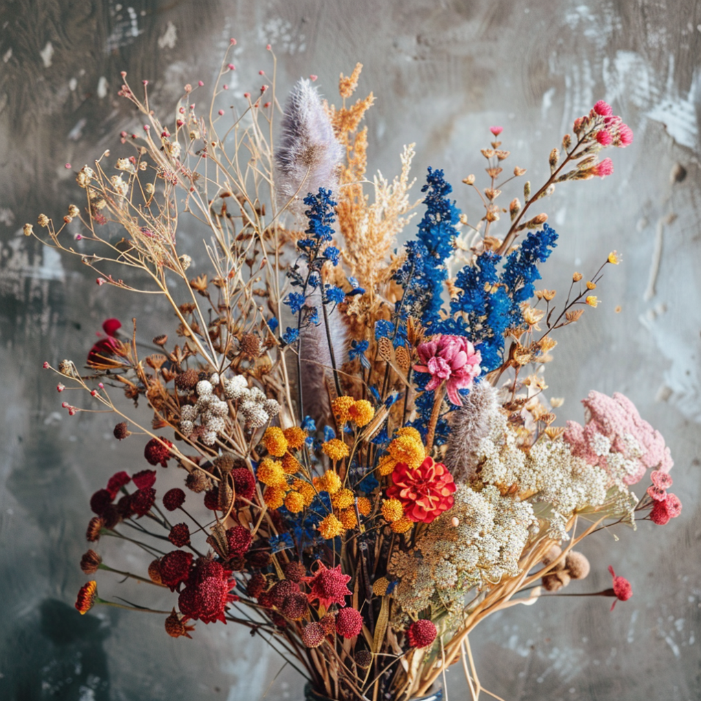 dried flowers bouquet