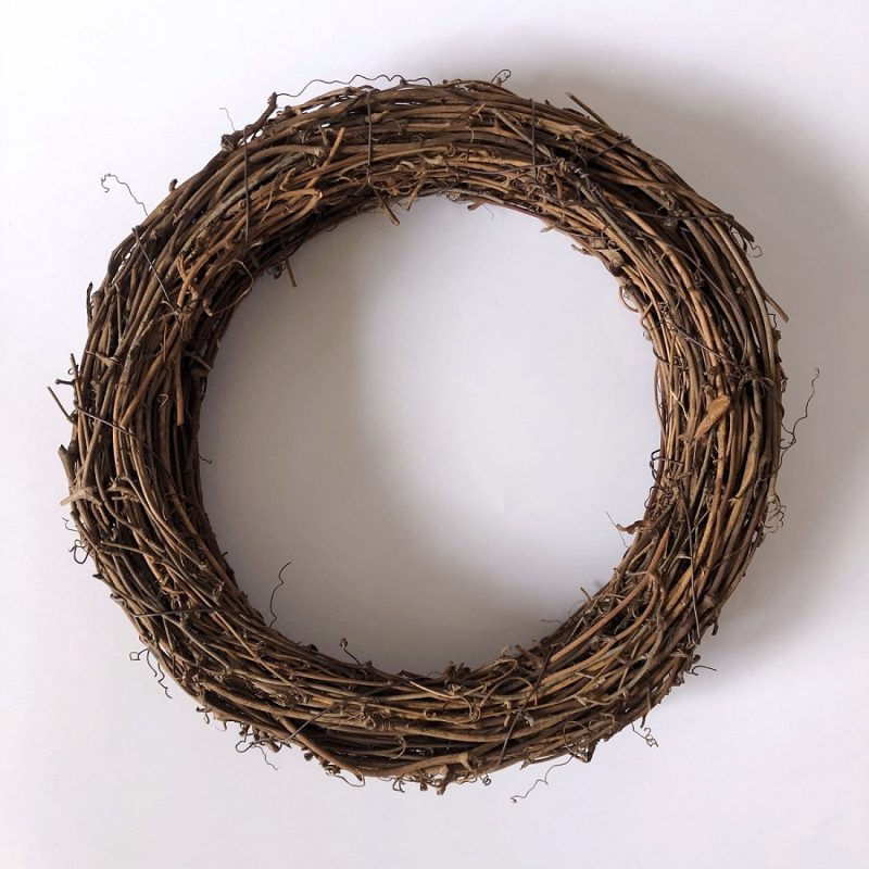 Rattan Wreath Artificial Flowers Garland Floral