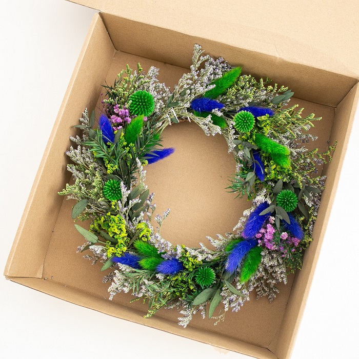 dried flower wreath