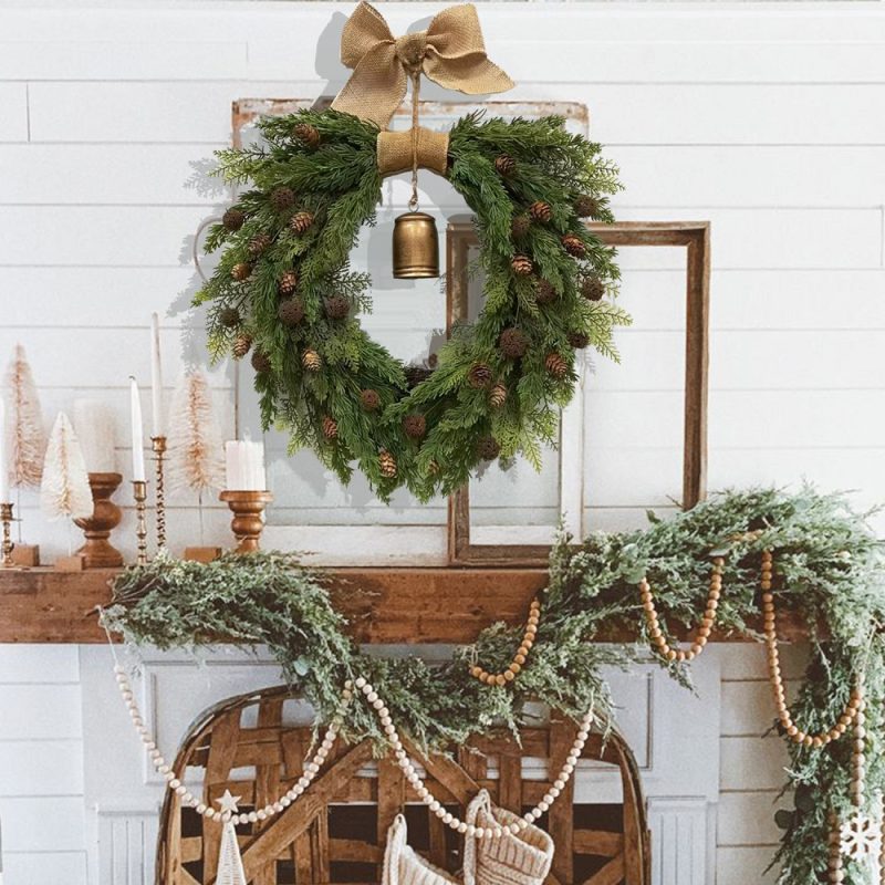 Heart Shape Christmas Wreath for Front Door