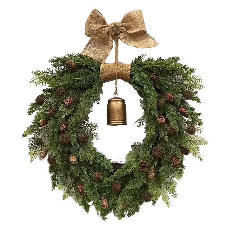 Heart Shape Christmas Wreath for Front Door