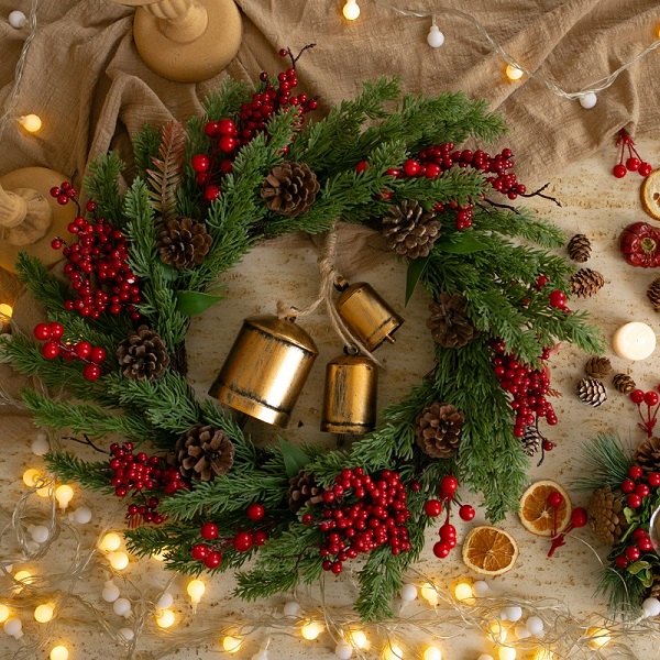 Christmas wreath for front door