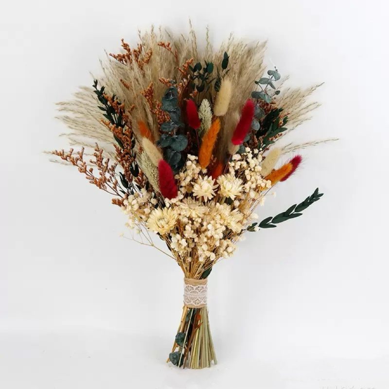 Dried boho flower bouquet for home decor