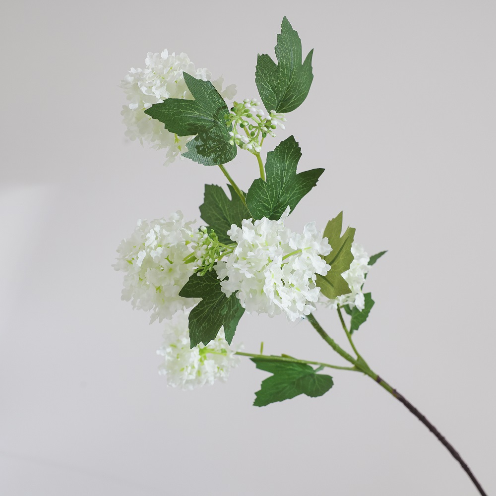 White artificial hydrangea