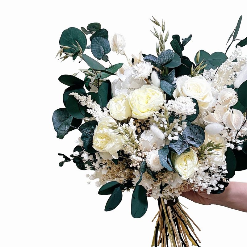Preserved roses bridal bouquet